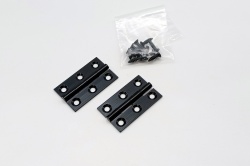 Satin Black Solid Brass Butt Hinges (pair)