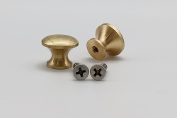 Solid Brass Medium Knobs (pair)