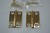 1½'' Polished Solid Brass Hinges (pair)