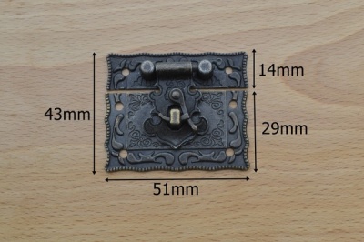 Medium Embossed Box Hasp