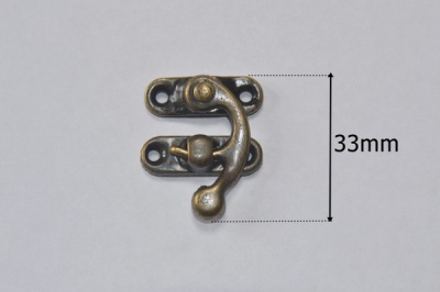 Medium Bronze Box Clasps (2)