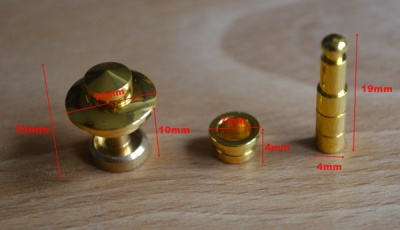Brass / Gold Plated Push Button Box Catch