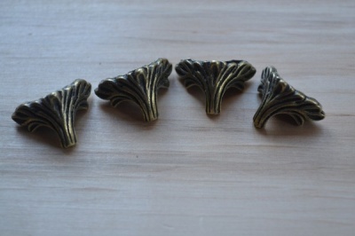 Box Feet - Antique Bronze Finish - set of 4