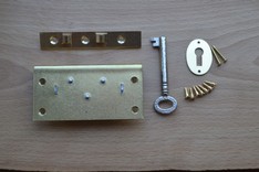 3'' Solid Brass Box Lock Set