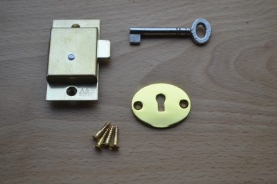 2'' Solid brass cupboard lock set