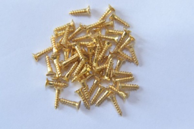 Brass Countersunk Head Screws (packs of 30 screws)