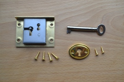 2'' Solid brass drawer / till lock