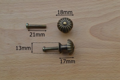 Bronze Finish Knobs (2)