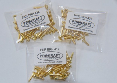 Brass Round-Head Traditional Slotted Screws