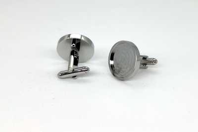 Stainless Steel Cufflink Blanks (pair)