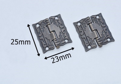 Embossed Box Hinges (pair)