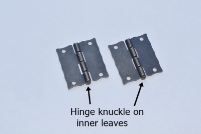 Embossed Box Hinges (pair)