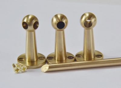 Fiddle Rail Range Solid Brass