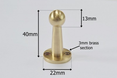 Fiddle Rail Range Solid Brass