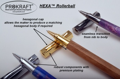 Hexa™ Premium Rollerball Pen Kit