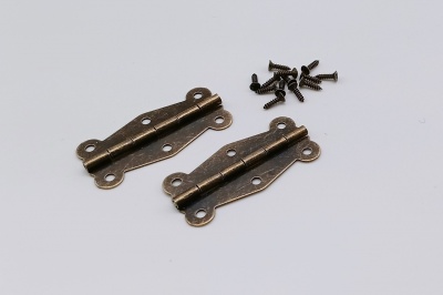 Box Hinges Antique Bronze (pair)