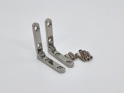 Standard Side Rail Hinges (pair) in Chrome Plating