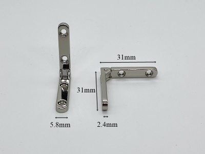 Standard Side Rail Hinges (pair) in Chrome Plating