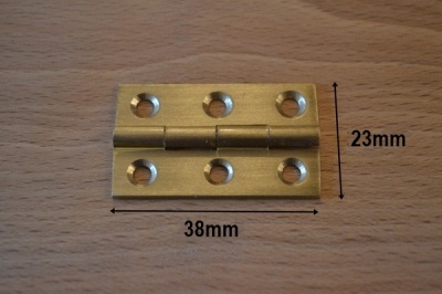 1'' Solid Brass Butt Hinges (pair)