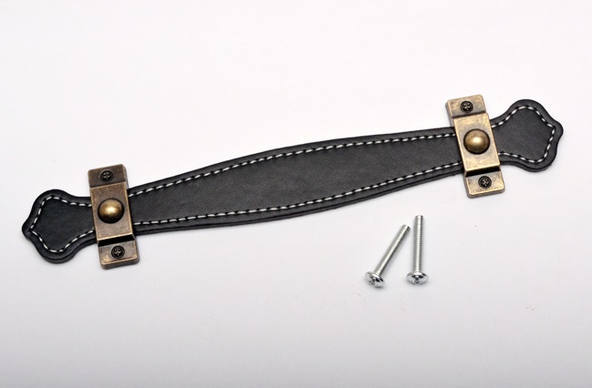 Box Handle – Leatherette with Bronze Finish Fastenings - prokraft