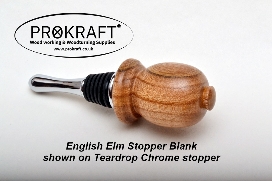 English Elm Bottle Stopper Blanks prokraft