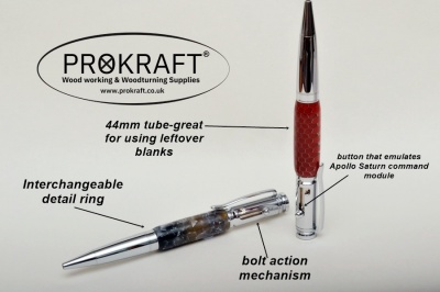 Saturn Bolt Action Customisable Pen Kit