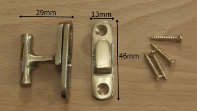 Solid Brass Showcase Catch / Thumbturn Catch