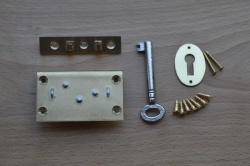 2'' Solid Brass Box Lock Set
