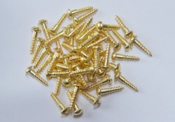 Brass Round-Head Traditional Slotted Screws