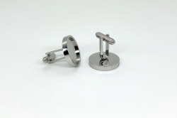 Stainless Steel Cufflink Blanks (pair)