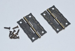 Embossed Box Hinges (pair)