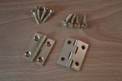 Solid brass 1'' butt hinge pair