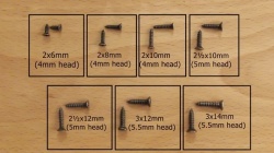 Bronze Plated Screws - Packs of 30